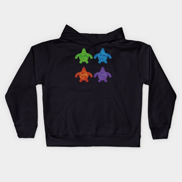 Turtles Kids Hoodie by Funky Turtle